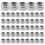50pcs M2 Zinc Plated Self-Locking Nylon Insert Hex Lock Nuts 1