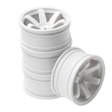 4Pc 1/10 On-Road Drift Car Wheel Hub 1.9 Inch for , White