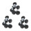 18 Pcs M4X10 Threaded Knurled Thumbscrew Grip Knobs Thumb Screw 1