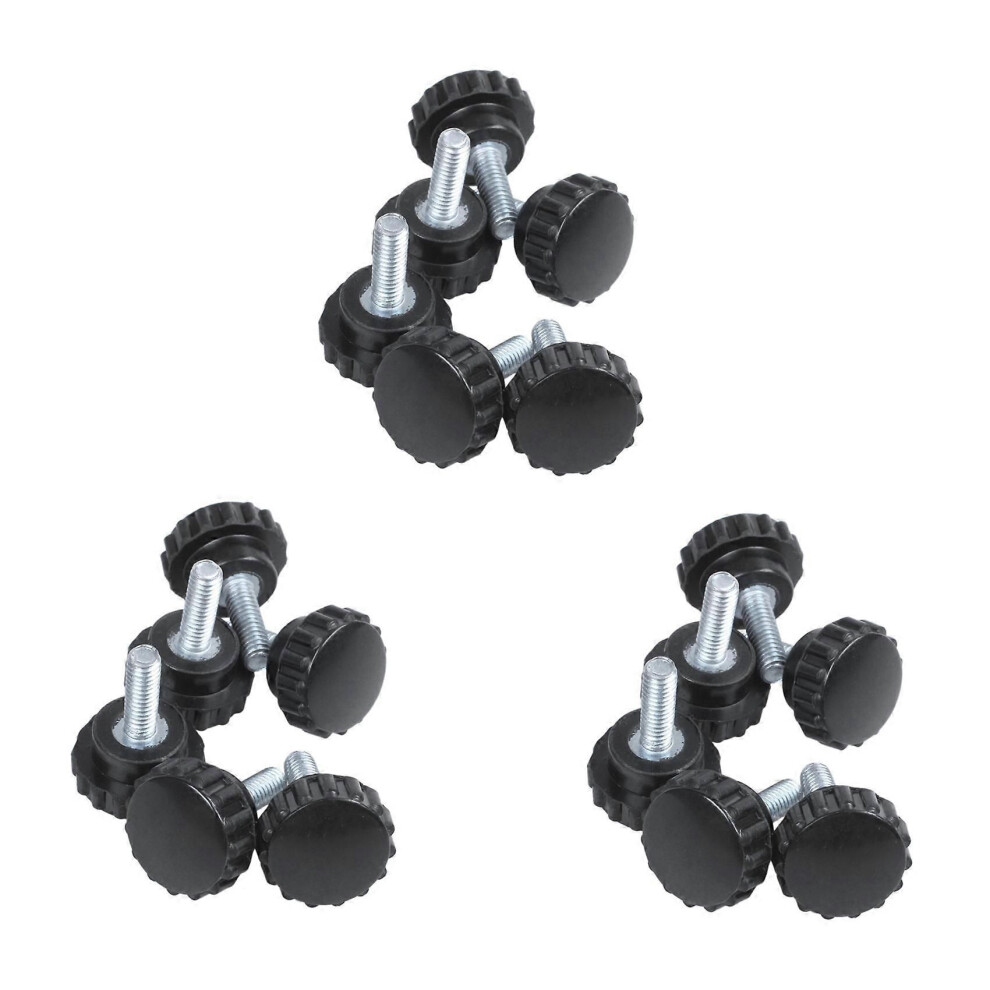 18 Pcs M4x10 Threaded Knurled Thumbscrew Grip Knobs Thumb Screw 9152359624015