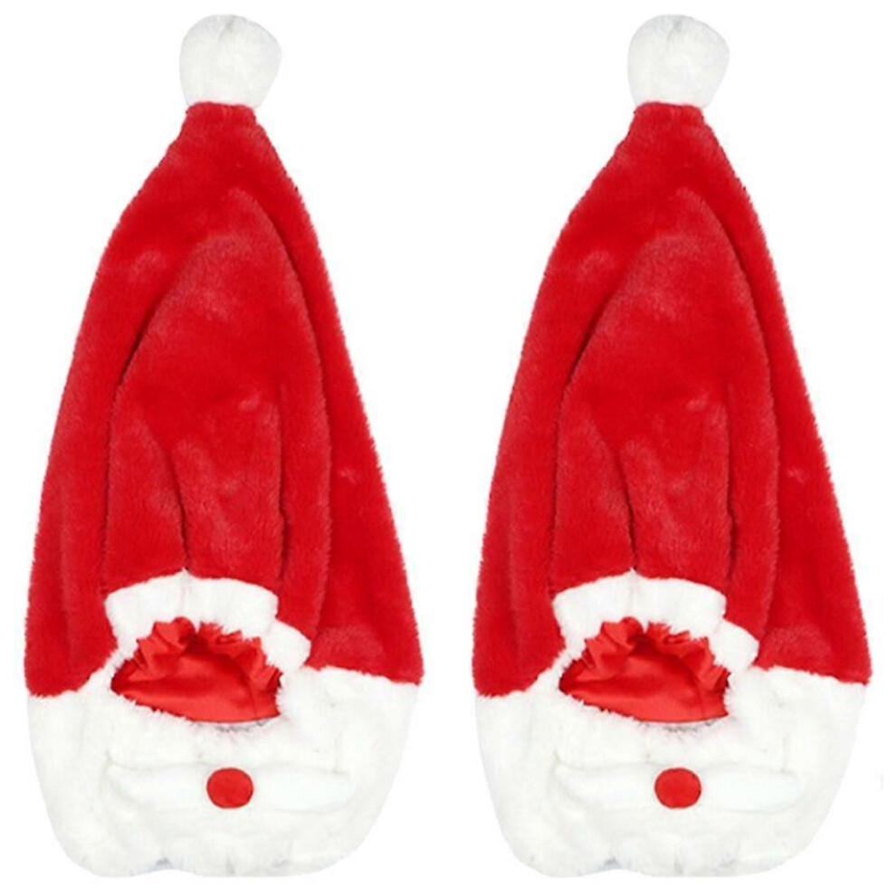 Motorcycle Helmet Cover Christmas Santa Hat Full Face Safe Hat Santa Claus Racing Cap Merry Gift 2Pc 9152359502344