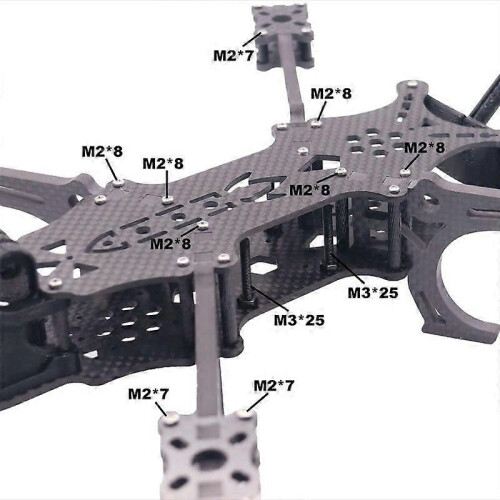 PRO V5 5 ιντσών FPV Drone Frame Kit από ανθρακονήματα για αγώνες τετρακόπτερου