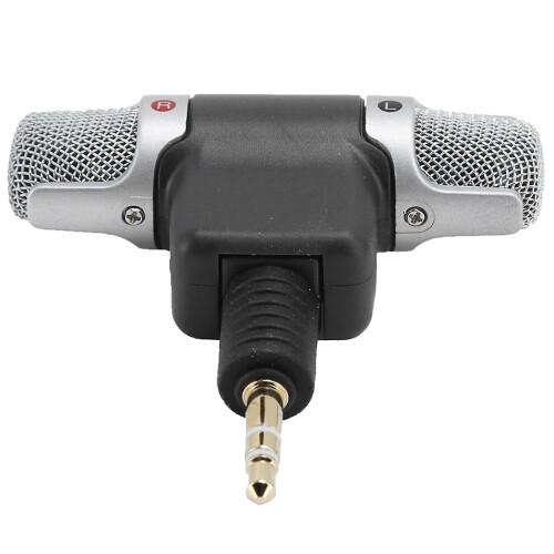 Mini 3.5mm Jack Stereo Microphone Dual Channel Wireless Microphone for Mobile Phone Tablet Level 3 2