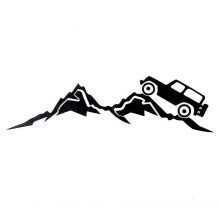 Compatibile con Jeep Wrangler JL Gladiator JT 2018-2023, adesivo in PVC con scena di montagna per cruscotto