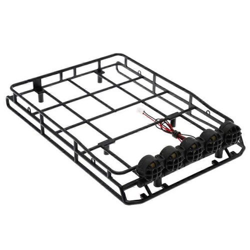 Gepäckträger mit LED-Dachleuchte für MN D90 1/12 RC-Car