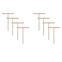 8Pcs T Shape Crepe Maker Pancake Batter Wooden Spreader Stick, Wooden Crepe Tools,Crepe Spreaders fo