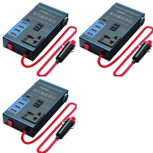 3X 1500W Car Power Inverter 12V 24V to 220V Mobile Phone USB Charging Truck Home Socket Auto Charger Converter Adapter