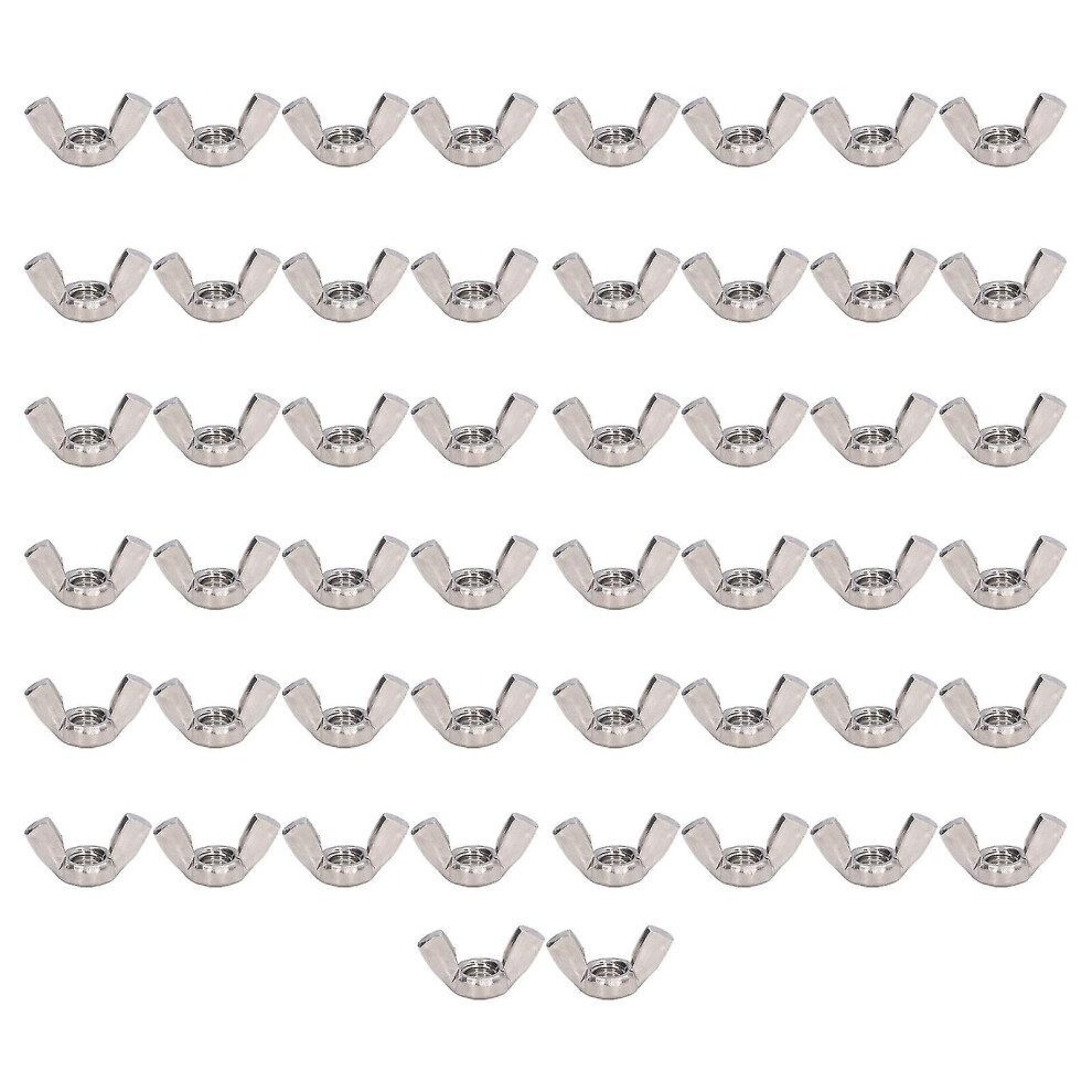 50Pcs 304 Stainless Steel Wing Nuts Assortment, Din 315 M5 Replacement Hardware Parts 9152359625135