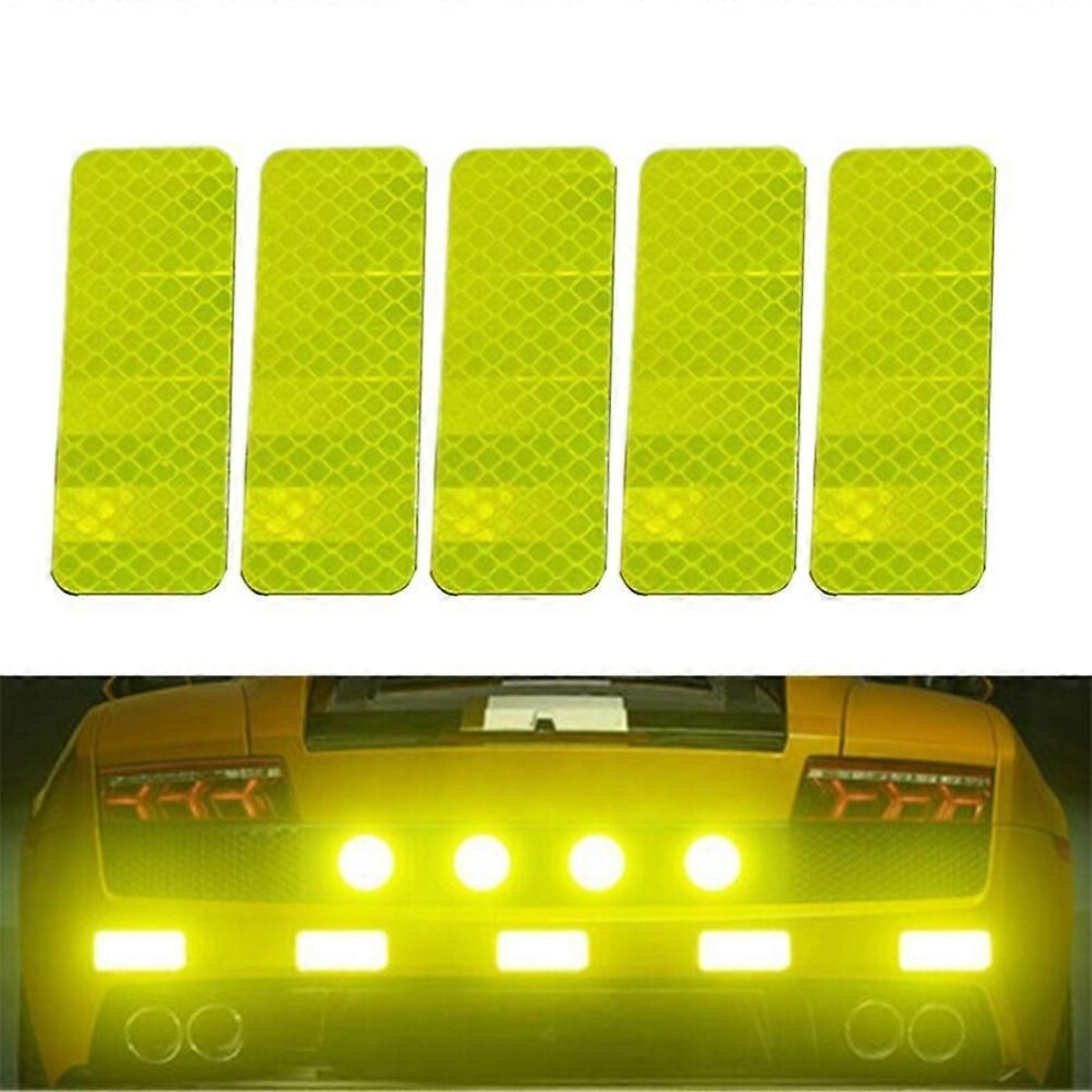 Car Bumper Reflective Stickers Reflective Warning Strips Tape Safety Reflective Stickers Decals Safety Warning E 9152359500937