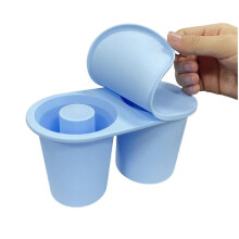 Silicone Ice Square Tray and Mold 30 40 Oz 2 Hollow Light Blue