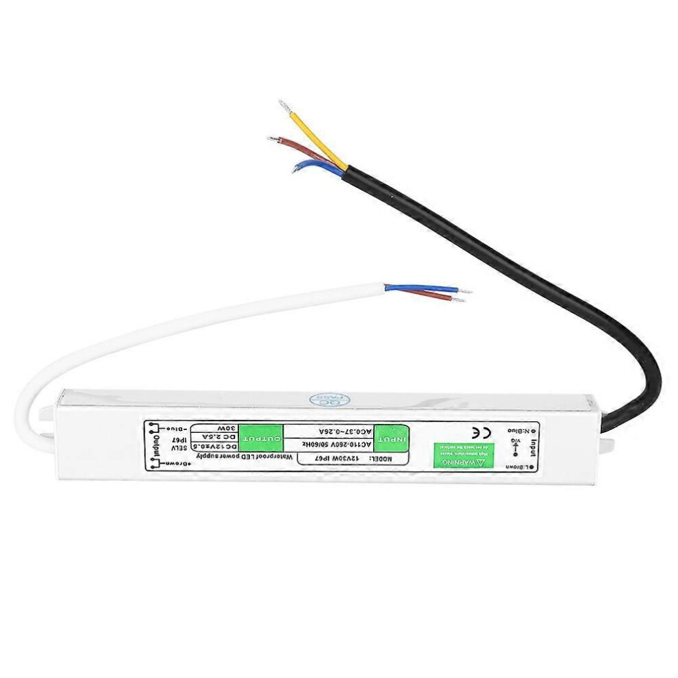 12V 30W Waterproof Led Power Supply Outdoor Waterproof Led Driver Electrical Parts 9152359638043