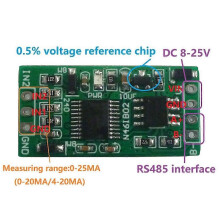 2ch 4-20mA Current Signal Acquisition Sampler Board RS485 Module for PLC Current Transmit Measuring Instruments