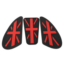 Adesivo antiscivolo per moto compatibile con T100 T120, nero e rosso