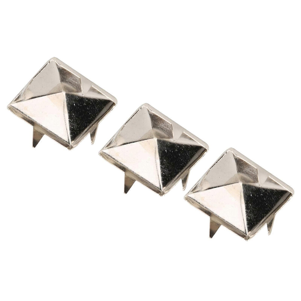 100Pcs Square Pyramid Punk Rivets 4 Claw Metal Studs For Bracelets Clothing Shoes Handbagsilver 15Mm 9152359624572