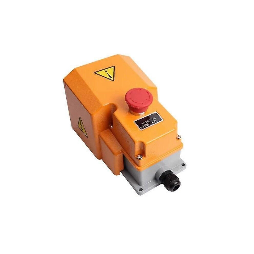 Industrial Foot Pedal With Emergency Stop Button, 12V-380V -1/6 For Shearing And Bending Machines 9152359635332