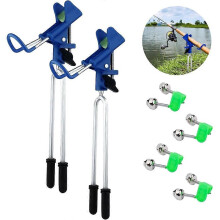 Porta canne da pesca universale con supporto a innesto compatibile con la pesca dalla riva, supporto