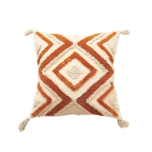 Μαξιλαροθήκη Boho 18X18, Διακοσμητική Αγροικία, Ακανόνιστη