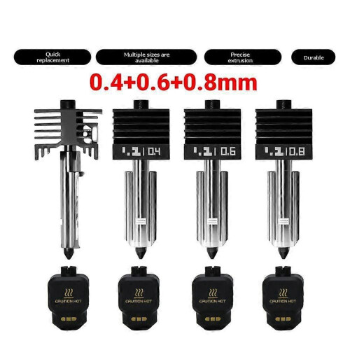 Hotend για Bambu Lab P2S/P2SC Κεφαλή εκτύπωσης ακροφυσίου σκληρυμέ 1