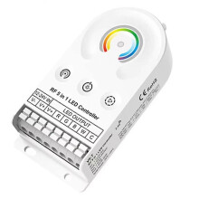 V5-T DC12V 24V 5-σε-1 Ελεγκτής LED CV 5CHx3A CCT RGB RGBW RGBCCT Ταινία LED Διακόπτης αφής Dimmer ()