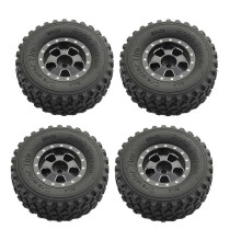4Pcs RC Car Metal Wheels and Rim Hub for 1/16 RC Car Upgrade Parts Accessories