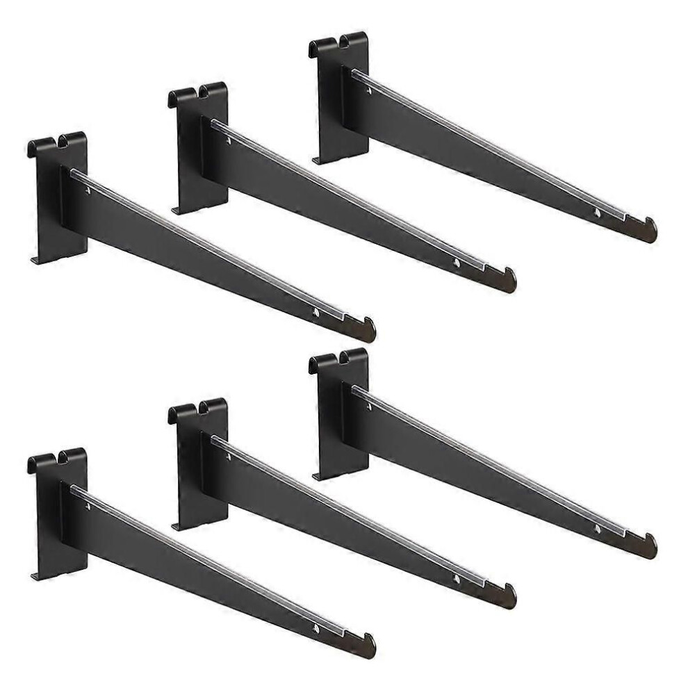 Gridwall Shelf Bracket With Lip, 12" Metal Gridwall Brackets Hooks Heavy Duty Shelf Bracket Gridwall Accessories 9152359623315