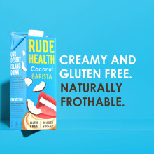 Rude Health 6 x 1 Litre Coconut Barista Drink Dairy Free 100 Natural D