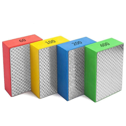 Συσκευασία 4 τεμαχίων Diamond Hand Steel Pads συμβατά με λείανση κεραμ