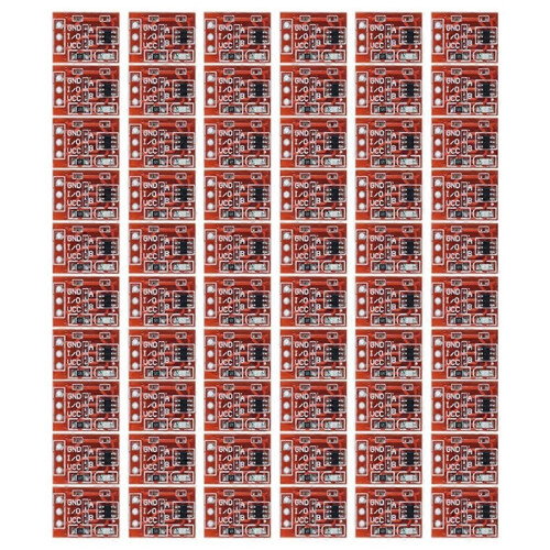 60Pcs TTP223 Touch Sensor Touch Button Module Self -Lock -to -Point Capacitance Switch Unilateral T