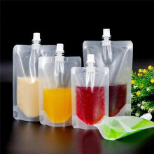 50PCS Liquid Stand Bag Leak Proof Drink Packaging Bag Spout Pouch for Beverage Juice Milk Coffee Sto
