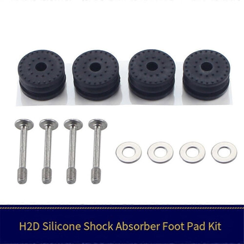 For H2D/H2DS 3D Printers Rubber Shock-Absorbing Cushioning Pads Bottom Easy Installation 2