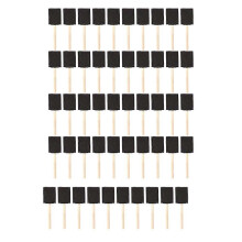 Set van 50 schuimrubberen sponskwasten met houten handvat van 5 cm, ideaal voor acrylverf, beits, vernis,