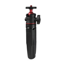Mini Desktop Tripod Handheld Photography Bracket with Flexible Ball 1/4 Inch Screw Mount for Pocket 3 Black