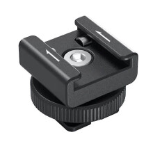 Camera Flash Wireless Microphone Support with Cold Shoe Mount for DJI Mic/Mic 2 and RODE Wireless GO II