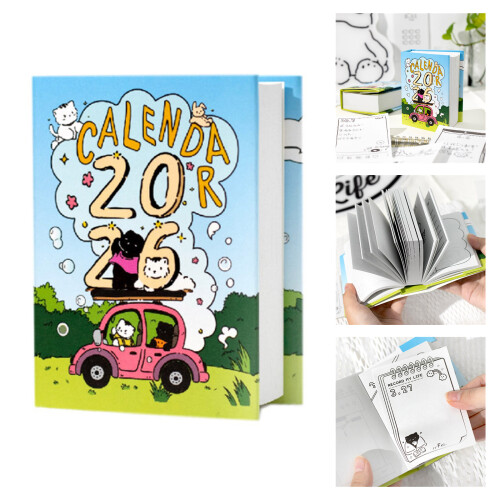 2026 Daily Planner Calendar 372 Sheets Unlined Desktop Daily 1