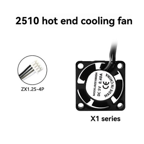 Για κιτ Hotend εκτυπωτή 3D X1 με ανεμιστήρα ψύξης, ακροφύσια α 2