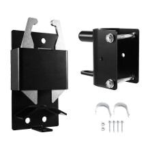 Bidirectional Lockable Latch Double-Sided Fence Latch Livestock Door Latch for Farms Ranches Pet Ca