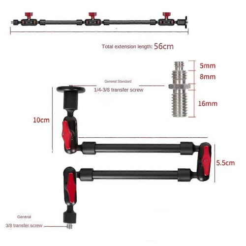 Live Studio Action Placement Clip Stand, Mobile Phone Magic Arm Stand Base, Tablet Stand Clip