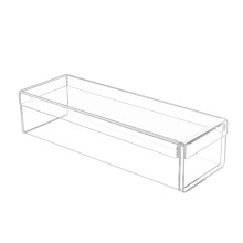 Récipient rectangulaire clair de dessert acrylique-TXAD1301 40CM