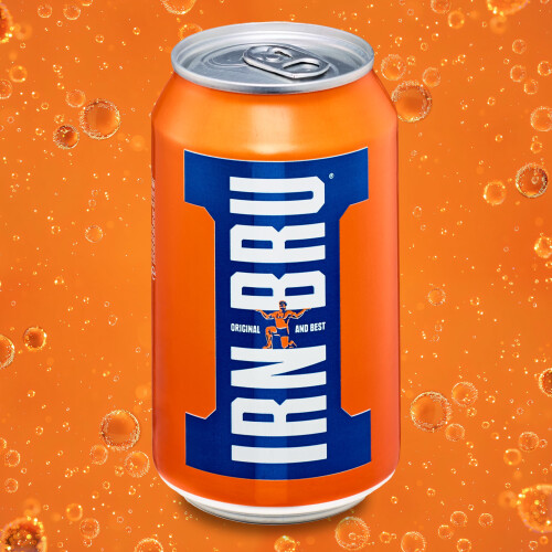 IRN-BRU Regular, 24 Pack Iconic Flavoured Fizzy Drinks Multipack Cans - 24 x 330ml Cans 1