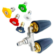 Roterende Watersproeier Nozzle Dubbele Sproeier Nozzle-Zwart