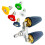 Roterende Watersproeier Nozzle Dubbele Sproeier Nozzle-Zwart 1