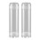 2X 10-Inch Reusable Empty Clear Cartridge Water Filter Housing Various Media Refillable 1
