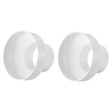 2X Ventilation Pipe Reducer Adapter Pipe Air Duct Adapter Pipe Connector for Inline Ventilation System(200-150mm)