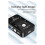 USB 2.0 KVM Εναλλαγή ποντικιού Πληκτρολόγιο Διαχωριστής VGA Δ 4