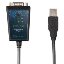 USB 2.0 to Serial -232 DB9 9Pin Adapter Converter Cable Chipset USB to RS232 SUPPORT WIN10 Length 1M