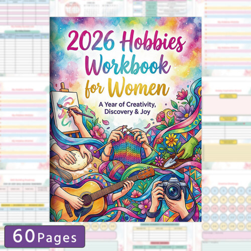 Multifunctional Hobbies Workbook with Blank Lined Gridded Pages 1