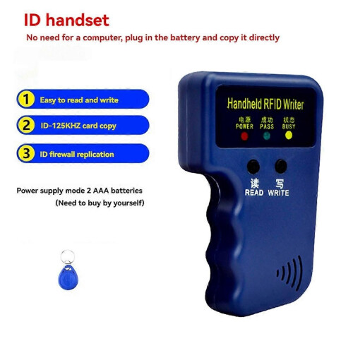 Συσκευή ανάγνωσης καρτών RFID 125KHz + 1 κιτ μπρελόκ, φωτοτυπικ 1