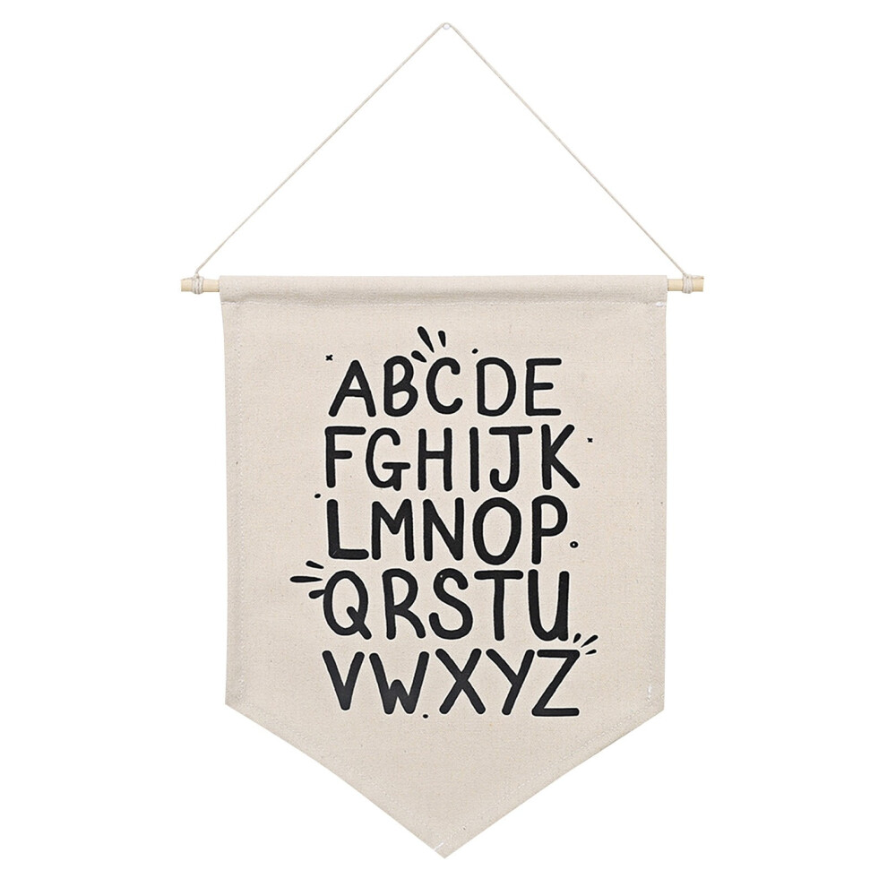 Alphabet Canvas Wall Banner for Kids Room
