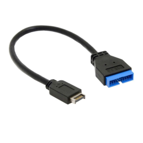 Καλώδιο επέκτασης USB 3.1 Type-C σε USB 3.0 19/20 ακίδων κεφαλής 20cm για μητρικές πλακέτες 2