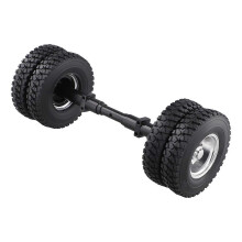 Rubber Tire with No Power Drive Shaft for 1/14 Tamiya-RC Truck Car B